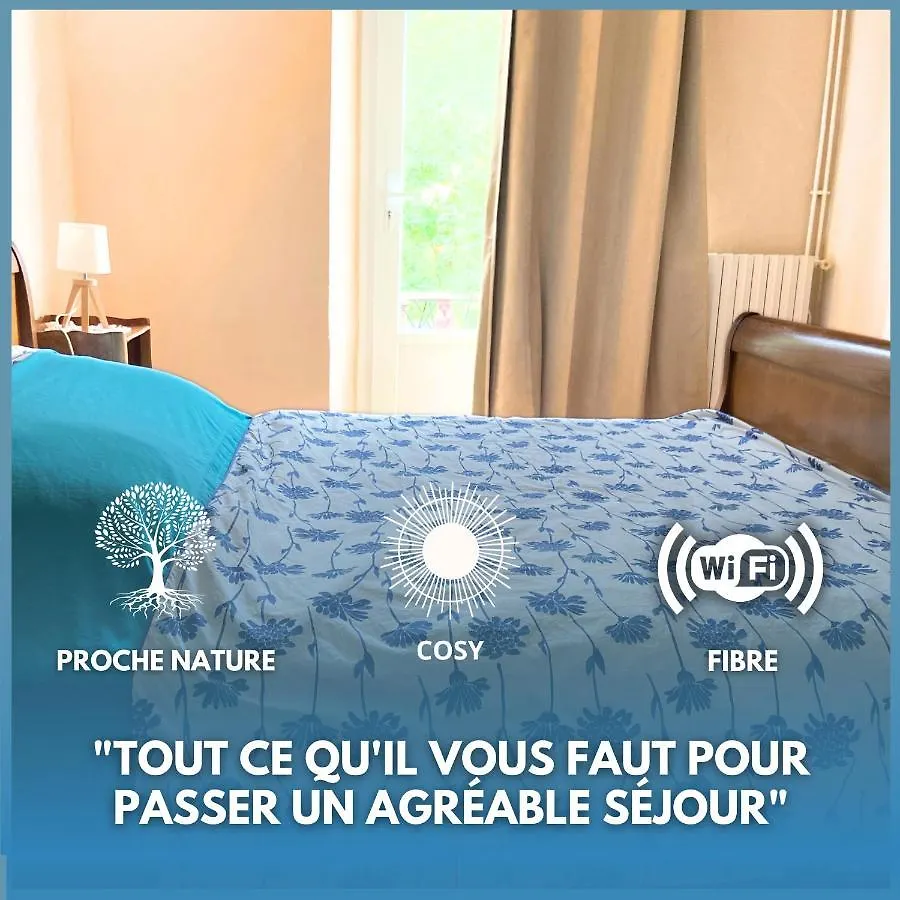 Chambre Double Cosy - Gite De La Louve Fougax-et-Barrineuf ゲストハウス