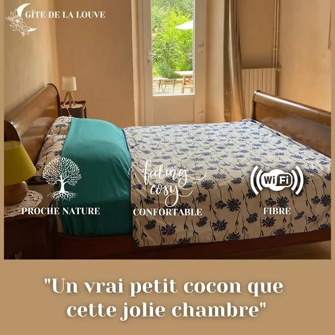 ゲストハウス Chambre Double Cosy - Gite De La Louve Fougax-et-Barrineuf フランス